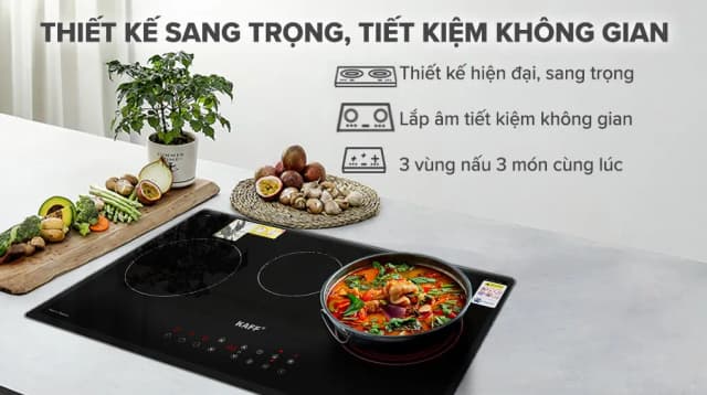 So sánh giá Bếp từ hồng ngoại 3 vùng nấu âm KAFF KF-IC3801 6000W rẻ nhất? - Ảnh 4