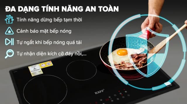 So sánh giá Bếp từ hồng ngoại 3 vùng nấu âm KAFF KF-IC3801 6000W rẻ nhất? - Ảnh 9