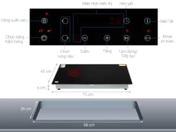 So sánh giá Bếp từ hồng ngoại âm KAFF KF-FL105IC 4400W - Tìm sản phẩm giá rẻ nhất - Ảnh 3