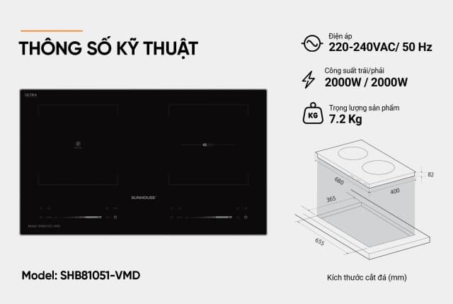 So sánh giá Bếp từ hồng ngoại âm Sunhouse SHB81051-VMD 4000W rẻ nhất? - Ảnh 16