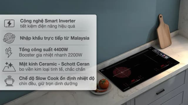 So sánh giá Bếp từ hồng ngoại âm Sunhouse SHB82011-MMD 4400W rẻ nhất? - Ảnh 3