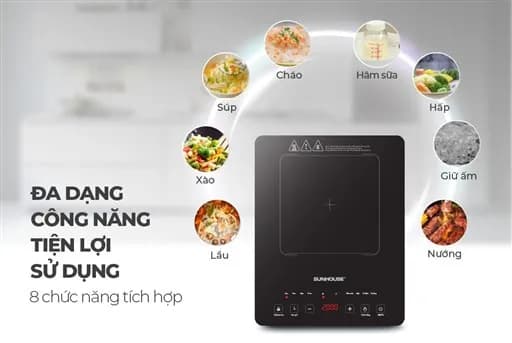 So sánh giá Bếp từ đơn Sunhouse SHD6805 2000W rẻ nhất? - Ảnh 9