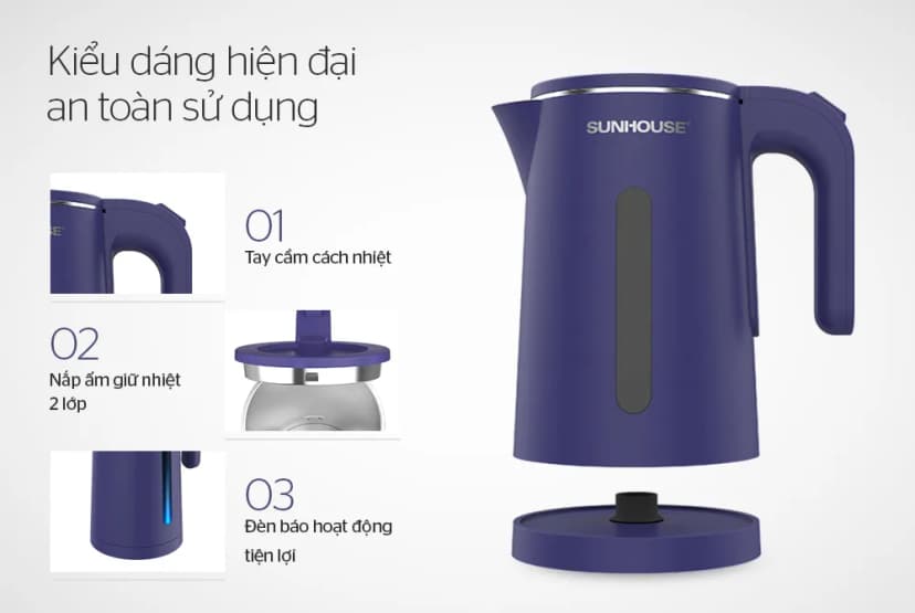 So sánh giá Bình đun siêu tốc Sunhouse 2 lít SHD1396 - Tìm sản phẩm giá rẻ nhất - Ảnh 12