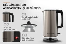 So sánh giá Bình đun siêu tốc Sunhouse 2 lít SHD1396 - Tìm sản phẩm giá rẻ nhất - Ảnh 3