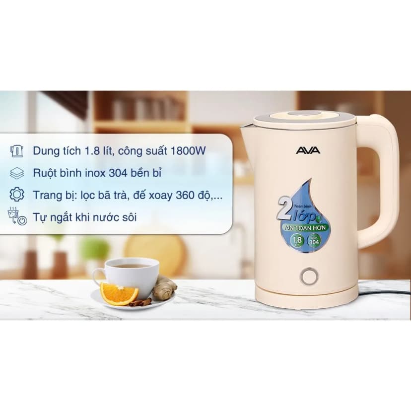 So sánh giá Bình đun siêu tốc AVA 1.5 lít KS01 - Tìm sản phẩm giá rẻ nhất - Ảnh 1