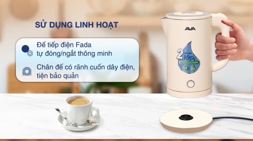 So sánh giá Bình đun siêu tốc AVA 1.5 lít KS01 - Tìm sản phẩm giá rẻ nhất - Ảnh 9