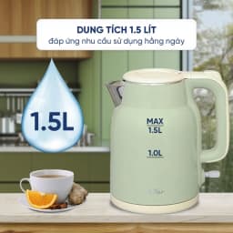 So sánh giá Bình đun siêu tốc Bear 1.5 lít KE-5H15V35 - Tìm sản phẩm giá rẻ nhất - Ảnh 3