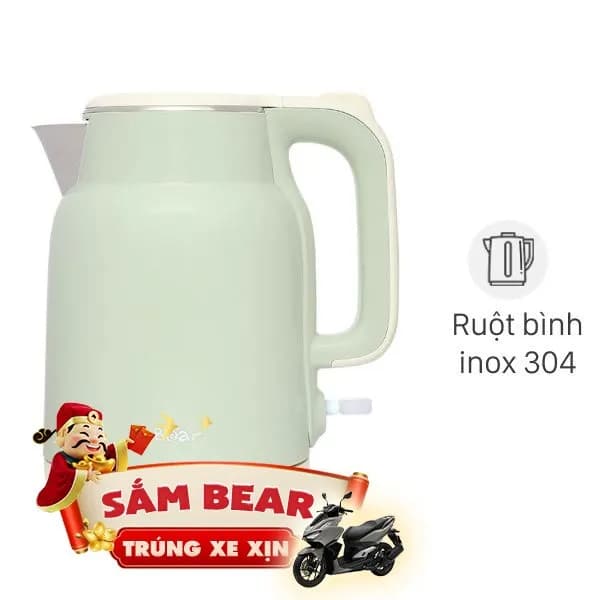 So sánh giá Bình đun siêu tốc Bear 1.5 lít KE-5H15V35 - Tìm sản phẩm giá rẻ nhất - Ảnh 5