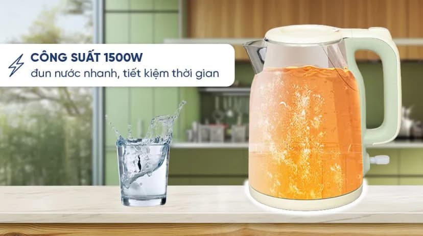So sánh giá Bình đun siêu tốc Bear 1.5 lít KE-5H15V35 - Tìm sản phẩm giá rẻ nhất - Ảnh 10