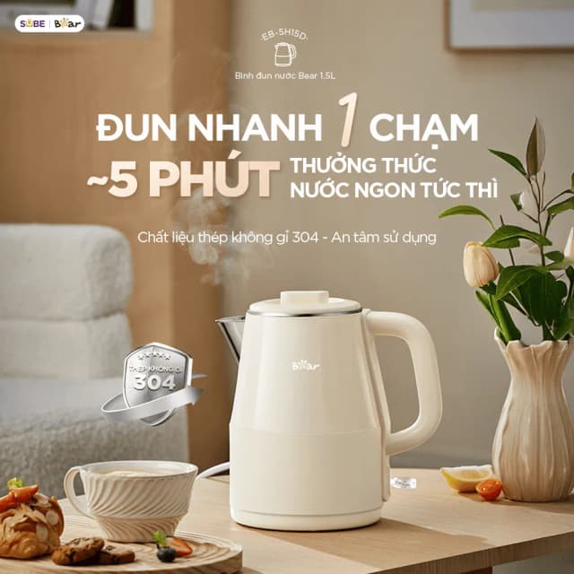 So sánh giá Bình đun siêu tốc Bear 2.5 lít KE-5H25G47 rẻ nhất? - Ảnh 15