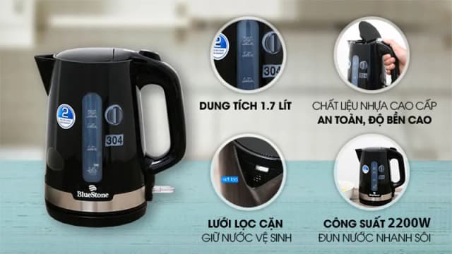 So sánh giá Bình đun siêu tốc BlueStone 1.7 lít KTB-3417 rẻ nhất? - Ảnh 16