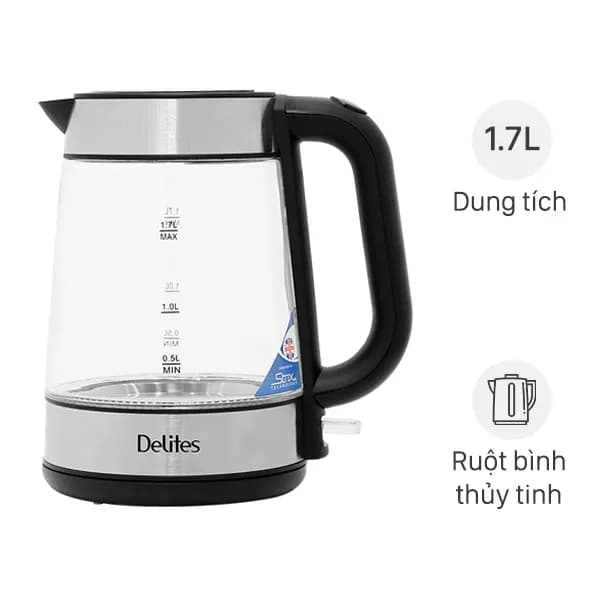 So sánh giá Bình đun siêu tốc Delites 1.8 lít ST18S04 rẻ nhất? - Ảnh 17