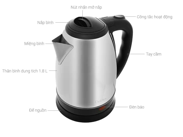 So sánh giá Bình đun siêu tốc Delites 1.8 lít ST18S05 rẻ nhất? - Ảnh 4