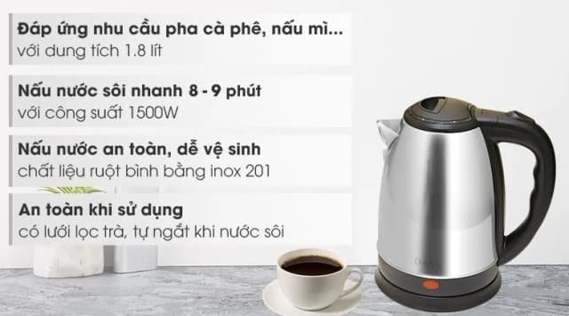 So sánh giá Bình đun siêu tốc Delites 1.8 lít ST18S05 rẻ nhất? - Ảnh 8
