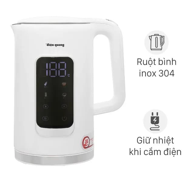 Bình đun siêu tốc Điện Quang 1.7 lít ĐQ EKT17 2017 W - Giá rẻ nhất hôm nay - Ảnh 1