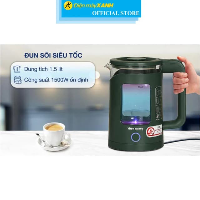 Top 1 so sánh giá Bình đun siêu tốc Điện Quang 1.5 lít ĐQ EKT09 1515 B KW - Tìm sản phẩm giá rẻ nhất - Ảnh 2