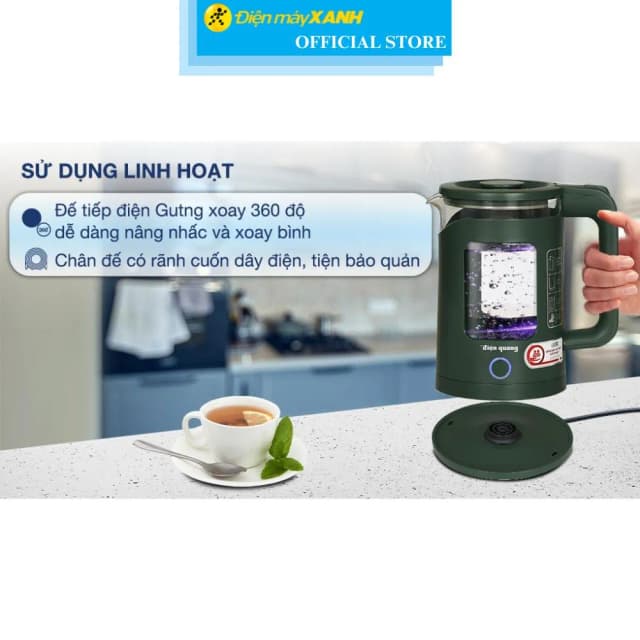 Top 1 so sánh giá Bình đun siêu tốc Điện Quang 1.5 lít ĐQ EKT09 1515 B KW - Tìm sản phẩm giá rẻ nhất - Ảnh 11