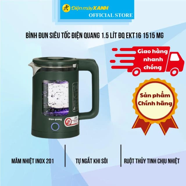 Top 1 so sánh giá Bình đun siêu tốc Điện Quang 1.5 lít ĐQ EKT09 1515 B KW - Tìm sản phẩm giá rẻ nhất - Ảnh 4