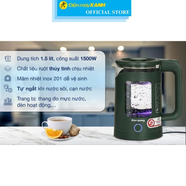 Top 1 so sánh giá Bình đun siêu tốc Điện Quang 1.5 lít ĐQ EKT09 1515 B KW - Tìm sản phẩm giá rẻ nhất - Ảnh 5