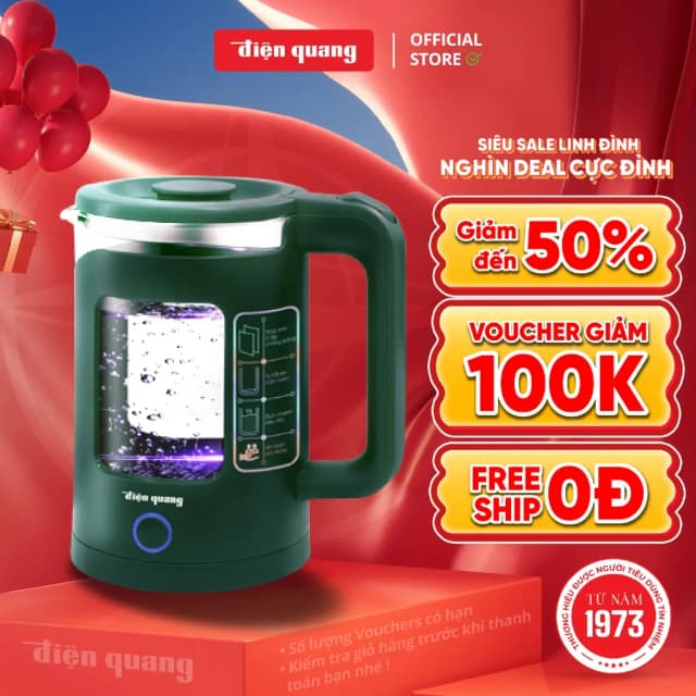 So sánh giá Bình đun siêu tốc Điện Quang 1.5 lít ĐQ EKT16 1515 MG rẻ nhất? - Ảnh 16