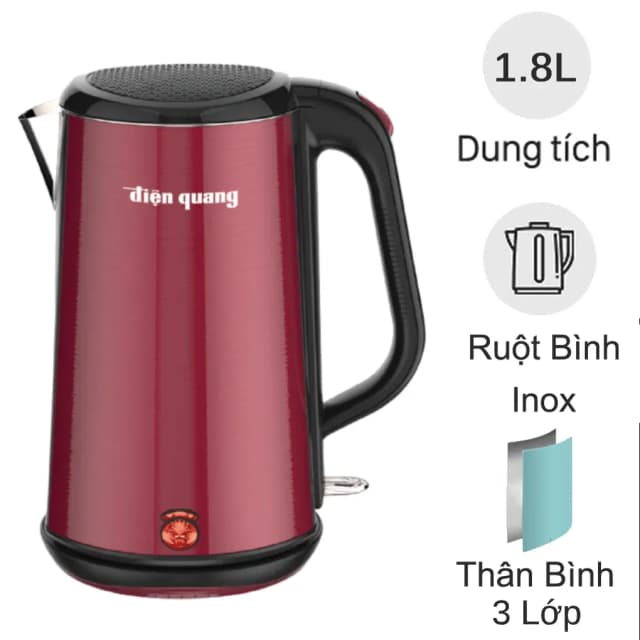 So sánh giá Bình đun siêu tốc Điện Quang 1.8 lít ĐQ EKT08 1818 GO rẻ nhất? - Ảnh 5