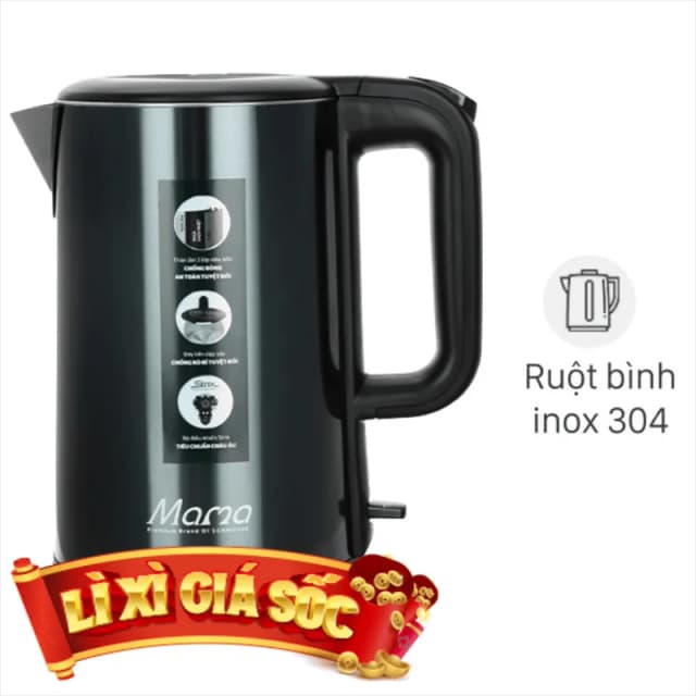 So sánh giá Bình đun siêu tốc Điện Quang 1.8 lít ĐQ EKT08 1818 GO rẻ nhất? - Ảnh 9