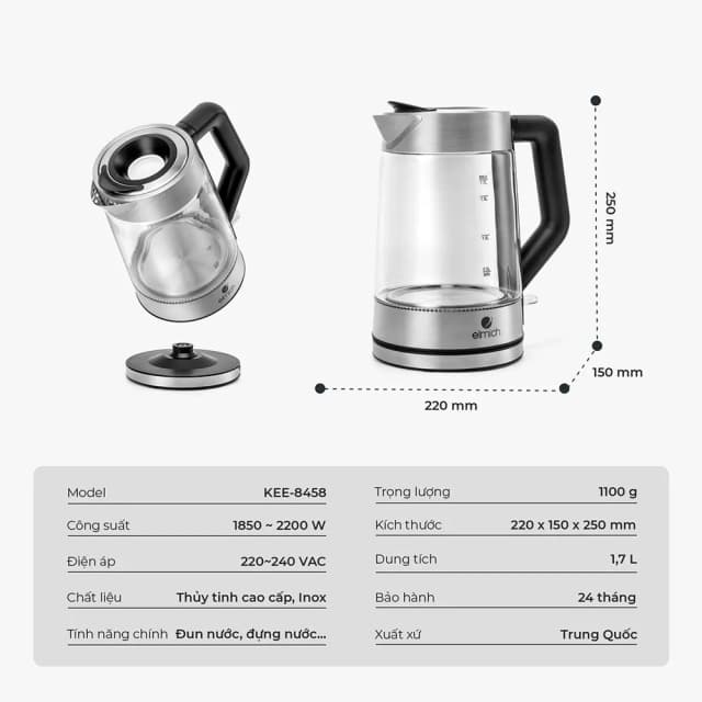 So sánh giá Bình đun siêu tốc Elmich 1.7 lít KEE-8458 rẻ nhất? - Ảnh 10