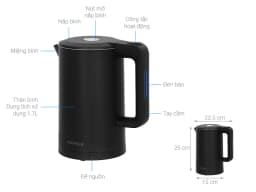 So sánh giá Bình đun siêu tốc Hafele 1.7 lít HS-K1705DB (535.43.548) - Tìm sản phẩm giá rẻ nhất - Ảnh 2