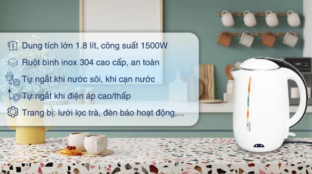 So sánh giá Bình đun siêu tốc Hawonkoo 1.8 lít KEH-180-W rẻ nhất? - Ảnh 17