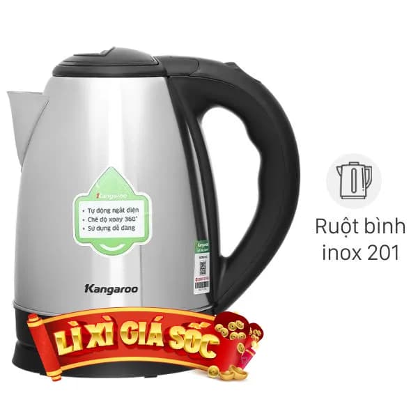 So sánh giá Bình đun siêu tốc Kangaroo 1.8 lít KGWK18L1G - Tìm sản phẩm giá rẻ nhất - Ảnh 11