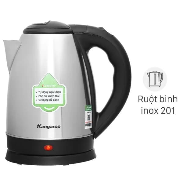 So sánh giá Bình đun siêu tốc Kangaroo 1.8 lít KGWK18L1G - Tìm sản phẩm giá rẻ nhất - Ảnh 5