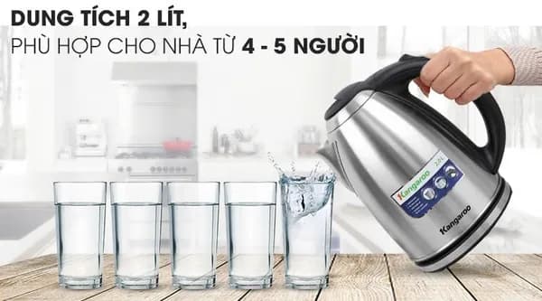 Top 1 so sánh giá Bình đun siêu tốc Kangaroo 2 lít KG-20SK3 - Tìm sản phẩm giá rẻ nhất - Ảnh 18