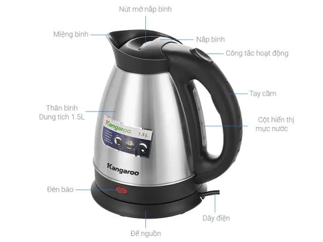 Top 1 so sánh giá Bình đun siêu tốc Kangaroo 2 lít KG-20SK3 - Tìm sản phẩm giá rẻ nhất - Ảnh 46