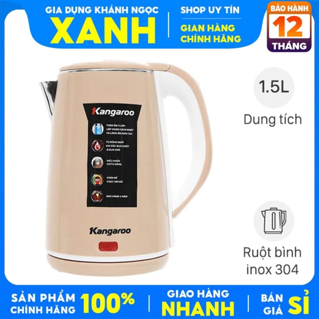 Top 1 so sánh giá Bình đun siêu tốc Kangaroo 2 lít KG-20SK3 - Tìm sản phẩm giá rẻ nhất - Ảnh 54