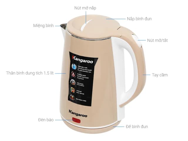 Top 1 so sánh giá Bình đun siêu tốc Kangaroo 2 lít KG-20SK3 - Tìm sản phẩm giá rẻ nhất - Ảnh 70