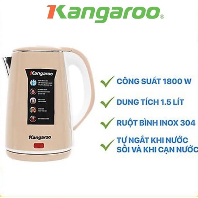 Top 1 so sánh giá Bình đun siêu tốc Kangaroo 2 lít KG-20SK3 - Tìm sản phẩm giá rẻ nhất - Ảnh 73