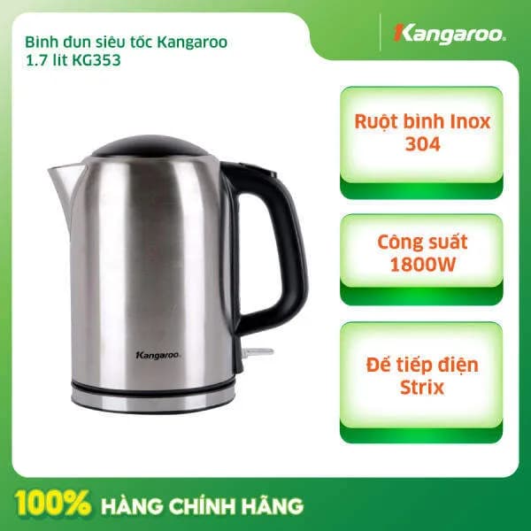 So sánh giá Bình đun siêu tốc Kangaroo 1.5 lít KG-18K1 rẻ nhất? - Ảnh 18
