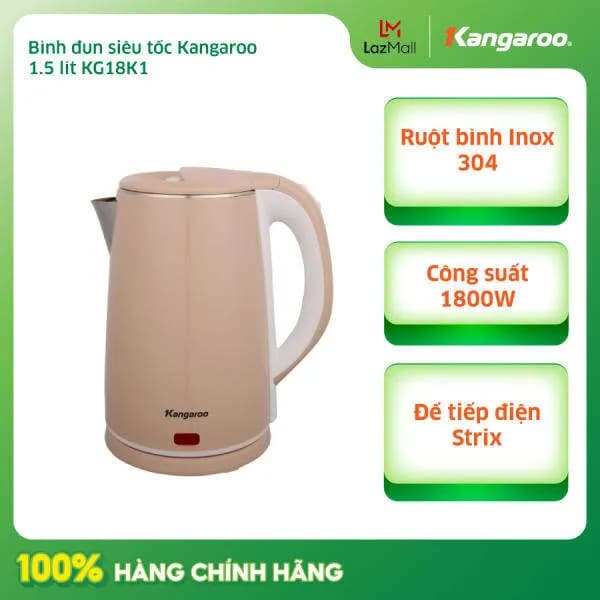 So sánh giá Bình đun siêu tốc Kangaroo 1.5 lít KG-18K1 rẻ nhất? - Ảnh 10