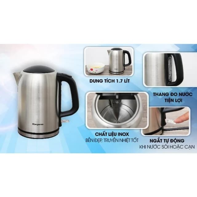 So sánh giá Bình đun siêu tốc Kangaroo 1.7 lít KG-353 rẻ nhất? - Ảnh 12