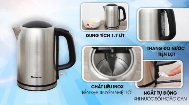 So sánh giá Bình đun siêu tốc Kangaroo 1.7 lít KG-353 rẻ nhất? - Ảnh 7