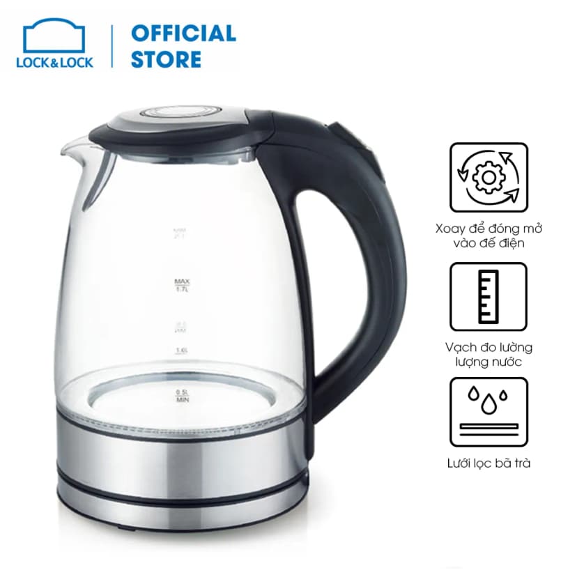 Bình đun siêu tốc Lock&Lock 1.2 lít EJK216WHT - Giá rẻ nhất hôm nay - Ảnh 16