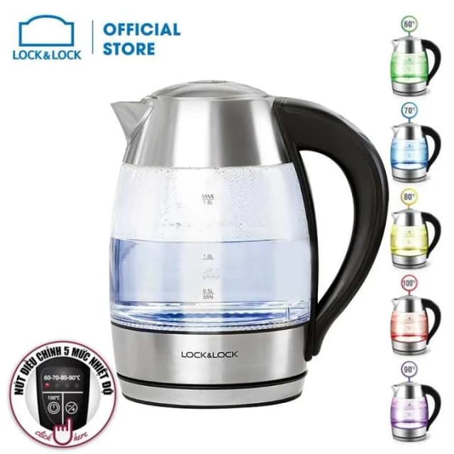 So sánh giá Bình đun siêu tốc Lock&Lock 1.8 lít EJK256BLK rẻ nhất? - Ảnh 17