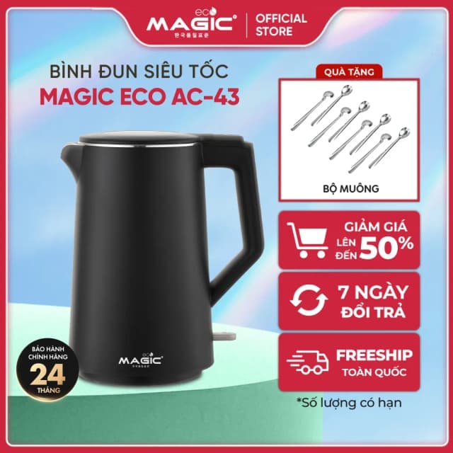 So sánh giá Bình đun siêu tốc Magic Eco 1.7 lít AC-43 rẻ nhất? - Ảnh 9