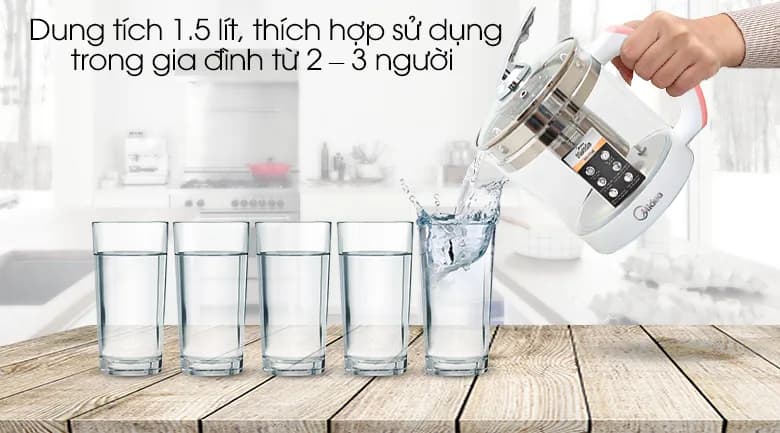 So sánh giá Bình đun siêu tốc Midea 1.5 lít MK-17HC - Tìm sản phẩm giá rẻ nhất - Ảnh 4