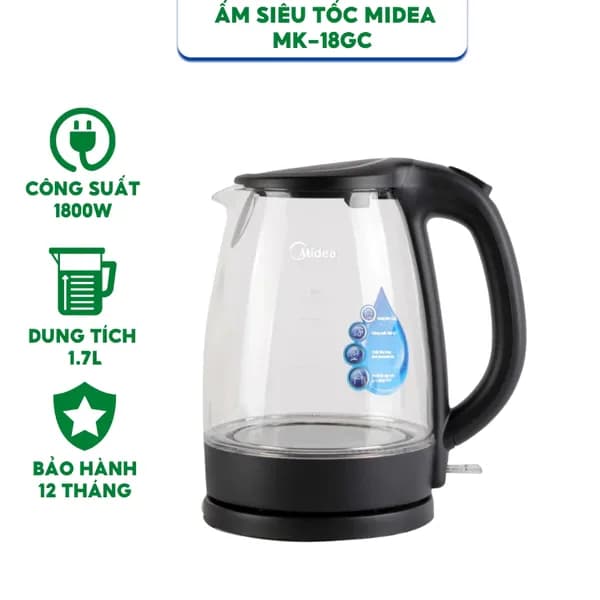 Top 1 so sánh giá Bình đun siêu tốc Midea 1.8 lít MK-18GC - Tìm sản phẩm giá rẻ nhất - Ảnh 19