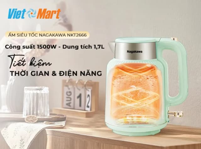 Bình đun siêu tốc Nagakawa 1.6 lít NKT2615 - Ảnh 13