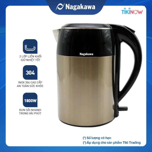 Top 1 so sánh giá Bình đun siêu tốc Nagakawa 1.6 lít NKT2615 - Tìm sản phẩm giá rẻ nhất - Ảnh 15