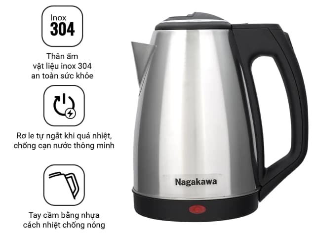 Top 1 so sánh giá Bình đun siêu tốc Nagakawa 1.6 lít NKT2615 - Tìm sản phẩm giá rẻ nhất - Ảnh 22