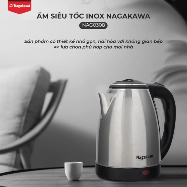 Top 1 so sánh giá Bình đun siêu tốc Nagakawa 1.6 lít NKT2615 - Tìm sản phẩm giá rẻ nhất - Ảnh 25