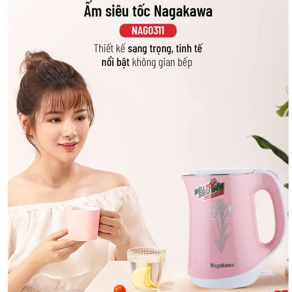 Top 1 so sánh giá Bình đun siêu tốc Nagakawa 1.6 lít NKT2615 - Tìm sản phẩm giá rẻ nhất - Ảnh 32